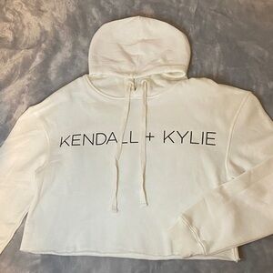 Kendall & Kylie Cream Cowl Neck Sweater